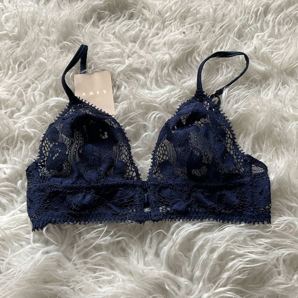 🆕livy jeanne‎ triangle midnight navy bra